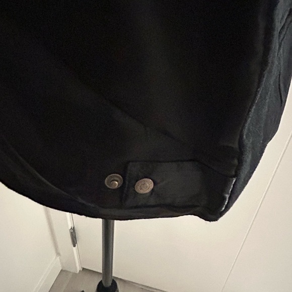 Black Suede Zip Up Vest - Picture 3 of 4